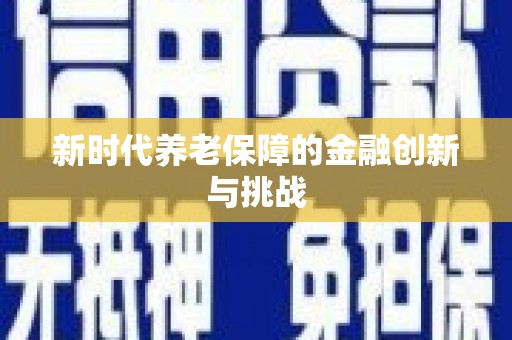 宁化新时代养老保障的金融创新与挑战