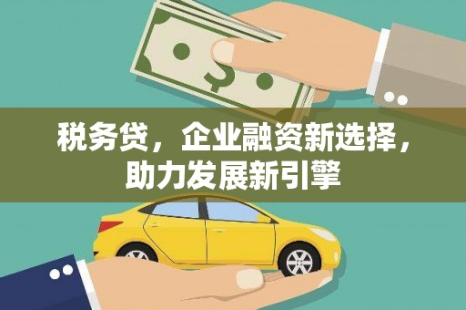 宁化税务贷，企业融资新选择，助力发展新引擎