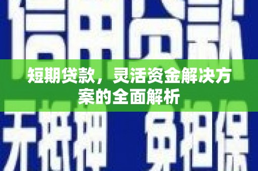 宁化短期贷款，灵活资金解决方案的全面解析