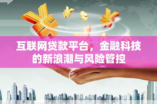 宁化互联网贷款平台，金融科技的新浪潮与风险管控