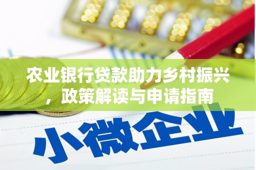 宁化农业银行贷款助力乡村振兴，政策解读与申请指南